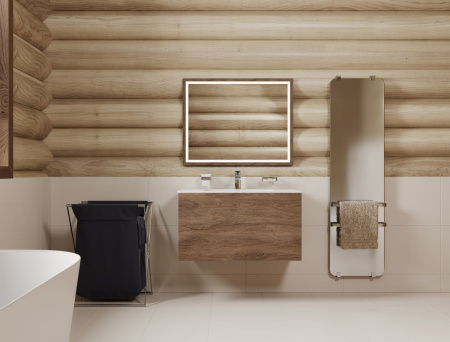 Тумба под раковину Allen Brau Glority 1.35001.NW 90х50 подвесная цвет коричневый